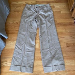 Khaki wide leg vintage trousers NWT